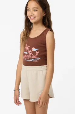 Girl's Tropic Melt Scallop Lounge Shorts
