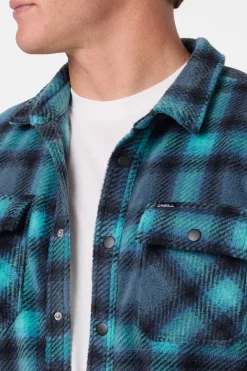 Glacier Plaid Superfleece Long Sleeve Shirt
