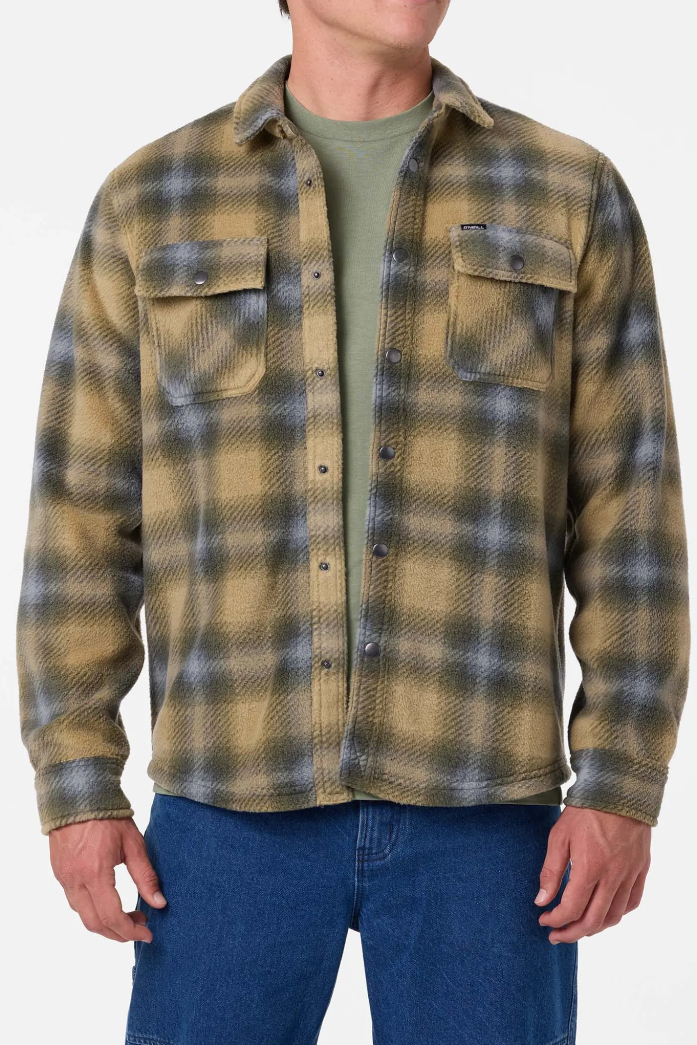 Glacier Plaid Superfleece Long Sleeve Shirt