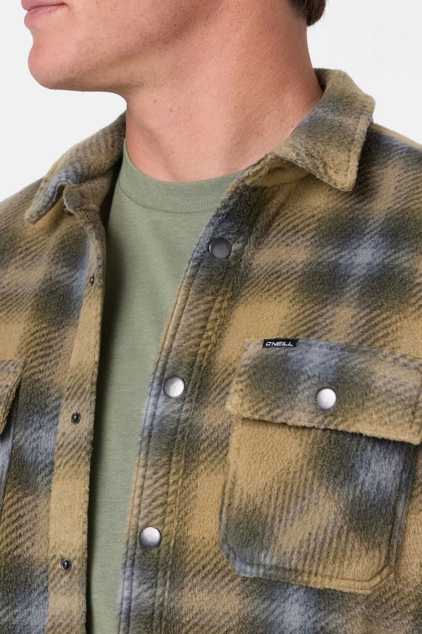 Glacier Plaid Superfleece Long Sleeve Shirt