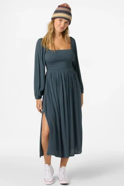 Gracyn Solid Midi Dress