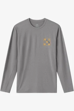 Hawaii Layout UPF Long Sleeve Standard Fit Tee