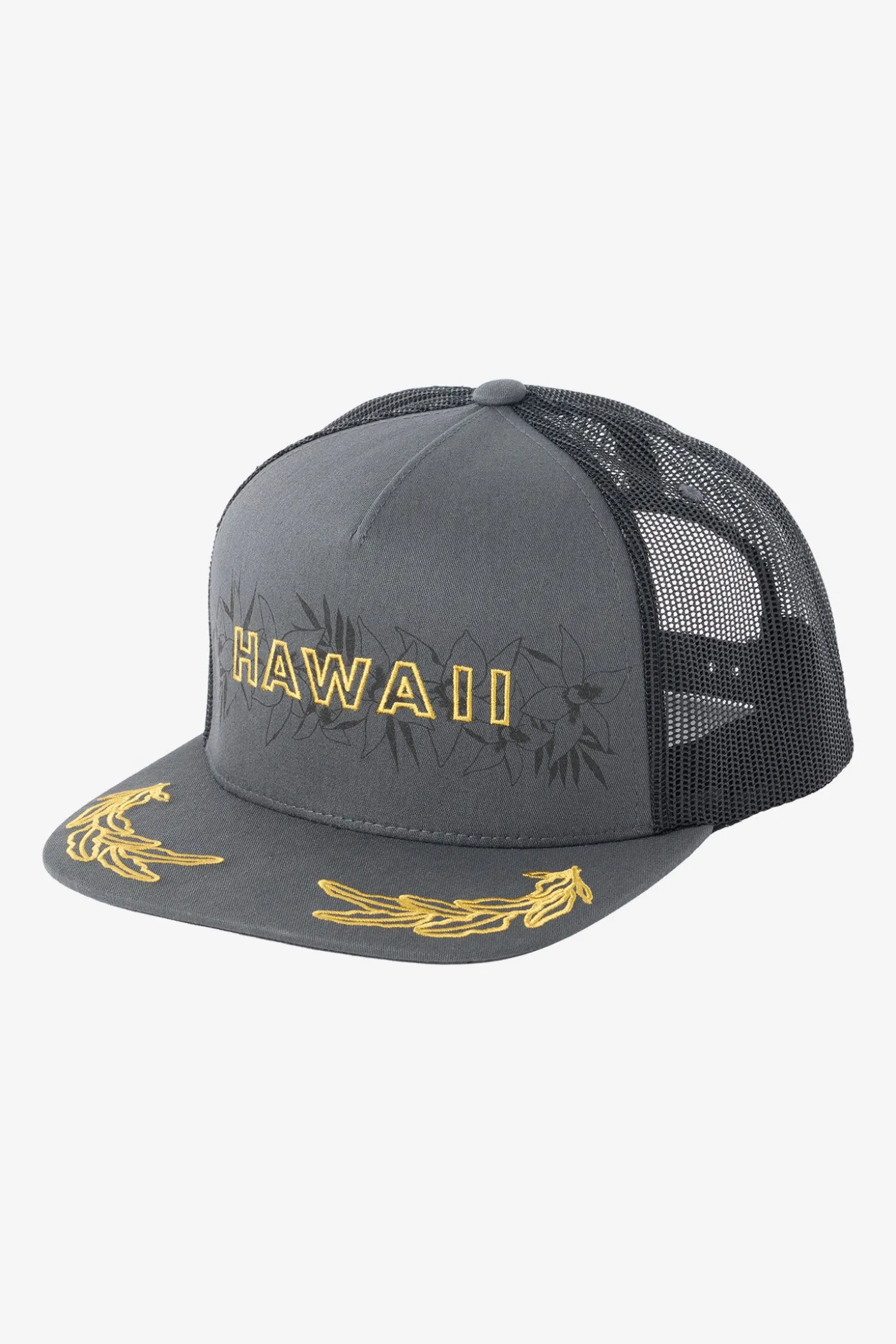 Hawaii Mahalo Flora Trucker Hat