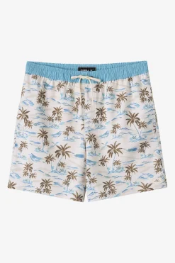 Hermosa Elastic Waist Lined 17" Swim Trunks