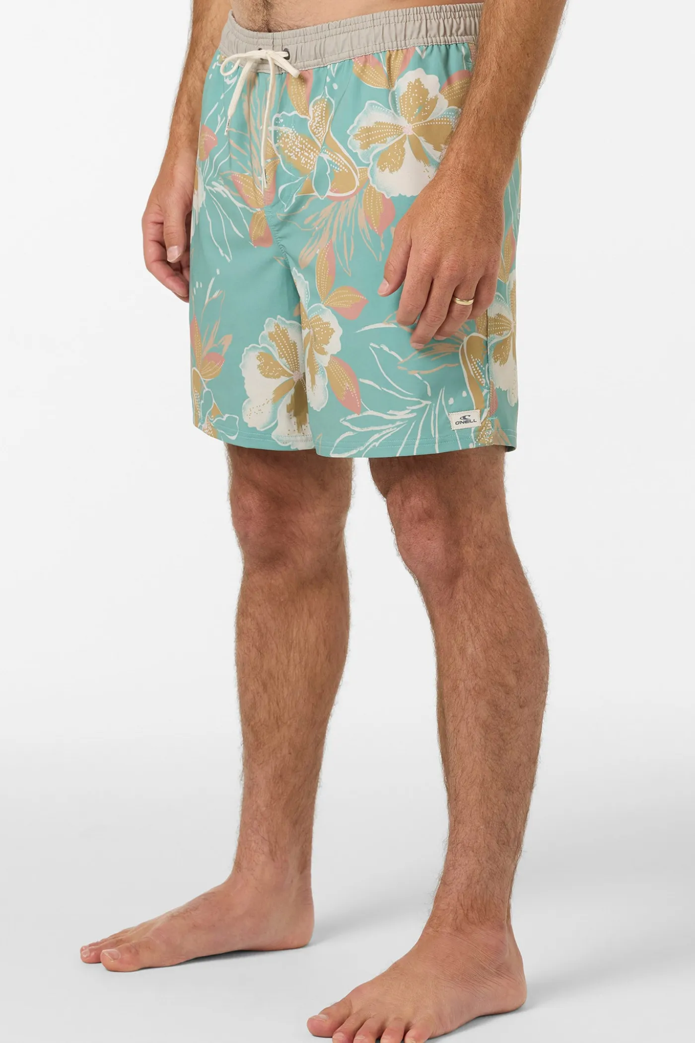 Hermosa Elastic Waist Lined 17" Swim Trunks