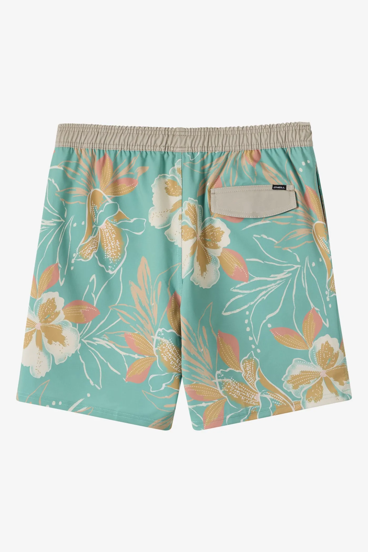 Hermosa Elastic Waist Lined 17" Swim Trunks