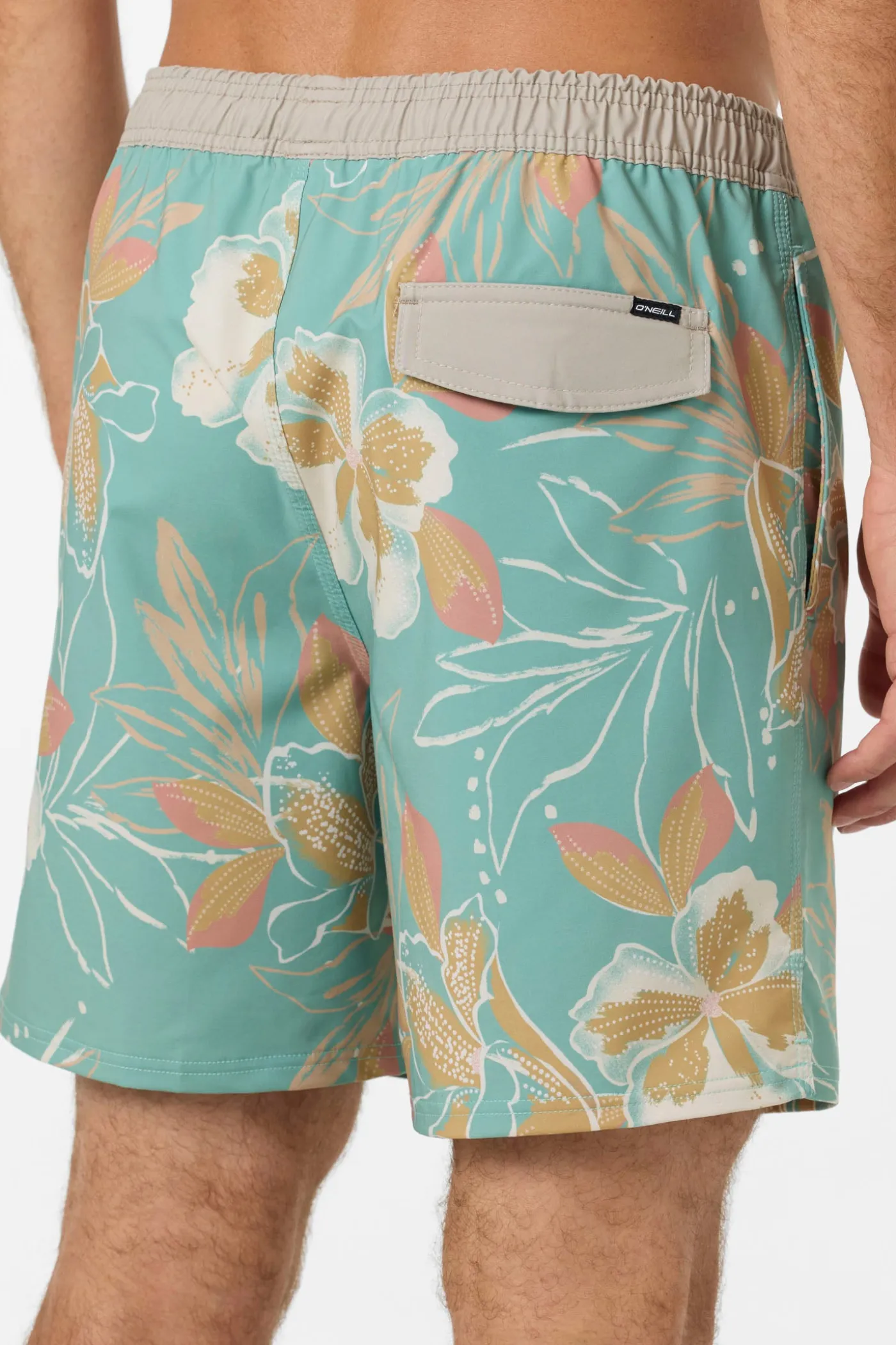 Hermosa Elastic Waist Lined 17" Swim Trunks