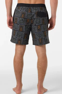 Hermosa Elastic Waist Lined 17" Swim Trunks