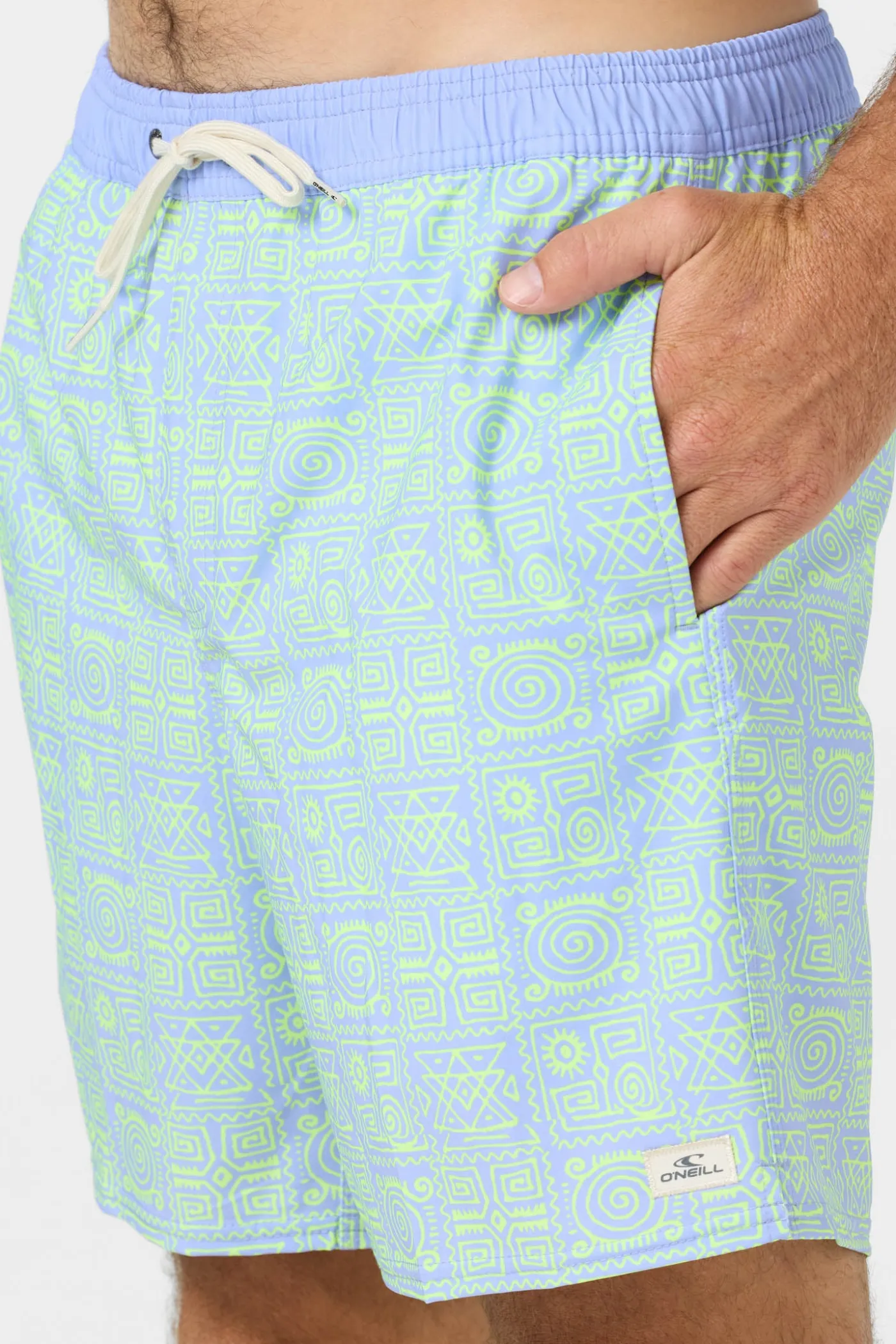 Hermosa Elastic Waist Lined 17" Swim Trunks