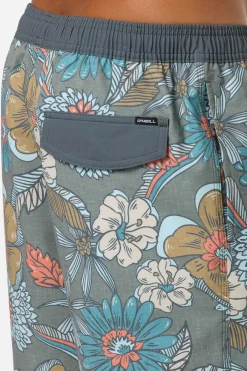 Hermosa Elastic Waist Lined 17" Swim Trunks