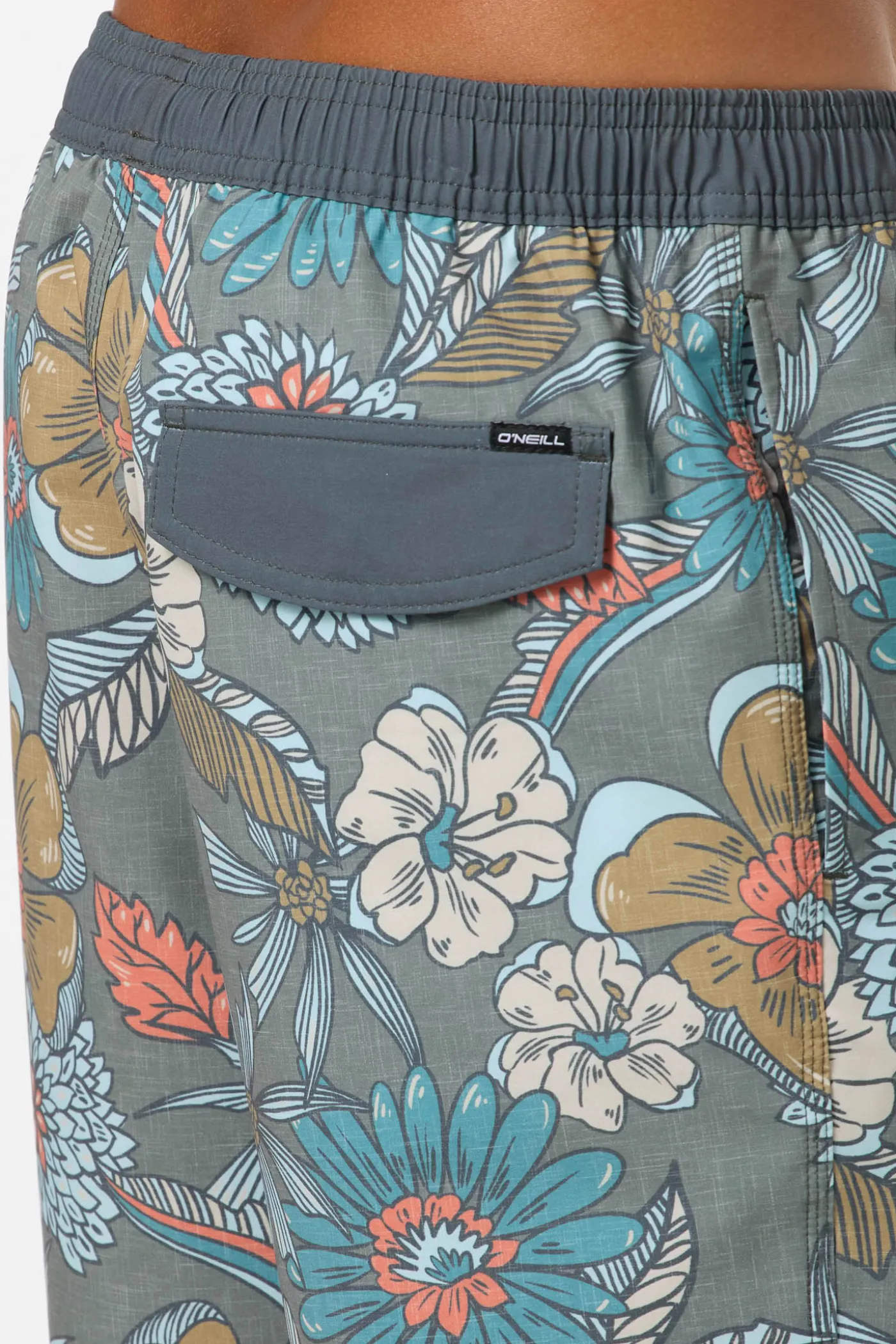 Hermosa Elastic Waist Lined 17" Swim Trunks
