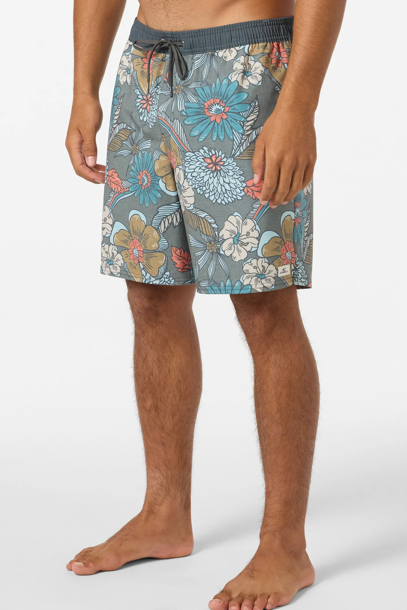 Hermosa Elastic Waist Lined 17" Swim Trunks