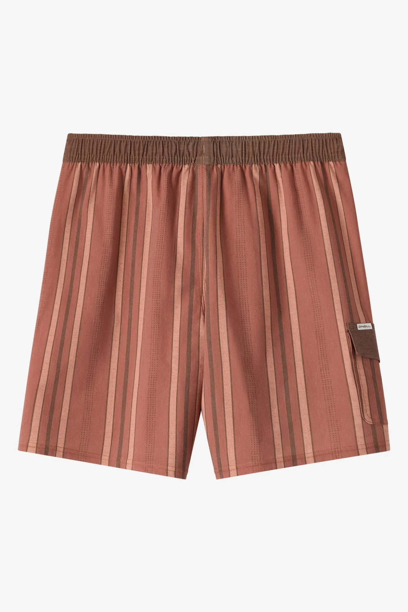 Hermosa Retro Elastic Waist 17" Swim Trunks