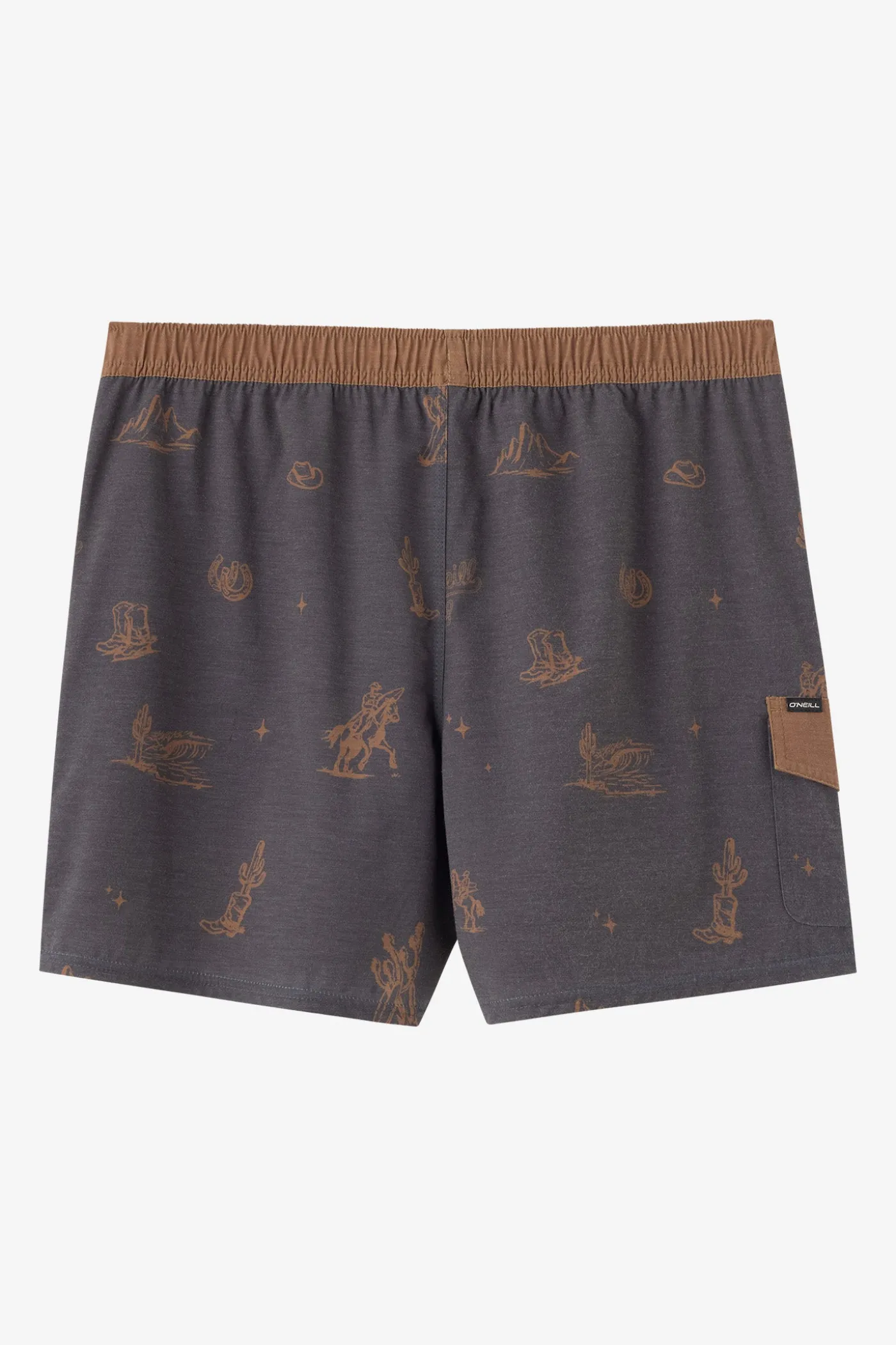 Hermosa Retro 17" Elastic Waist Swim Trunks