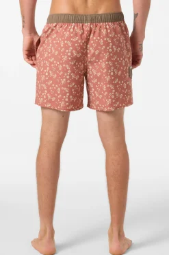 Hermosa Retro 17" Elastic Waist Swim Trunks