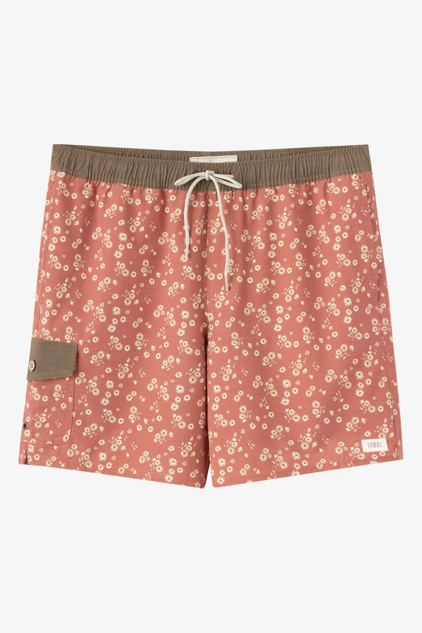 Hermosa Retro 17" Elastic Waist Swim Trunks