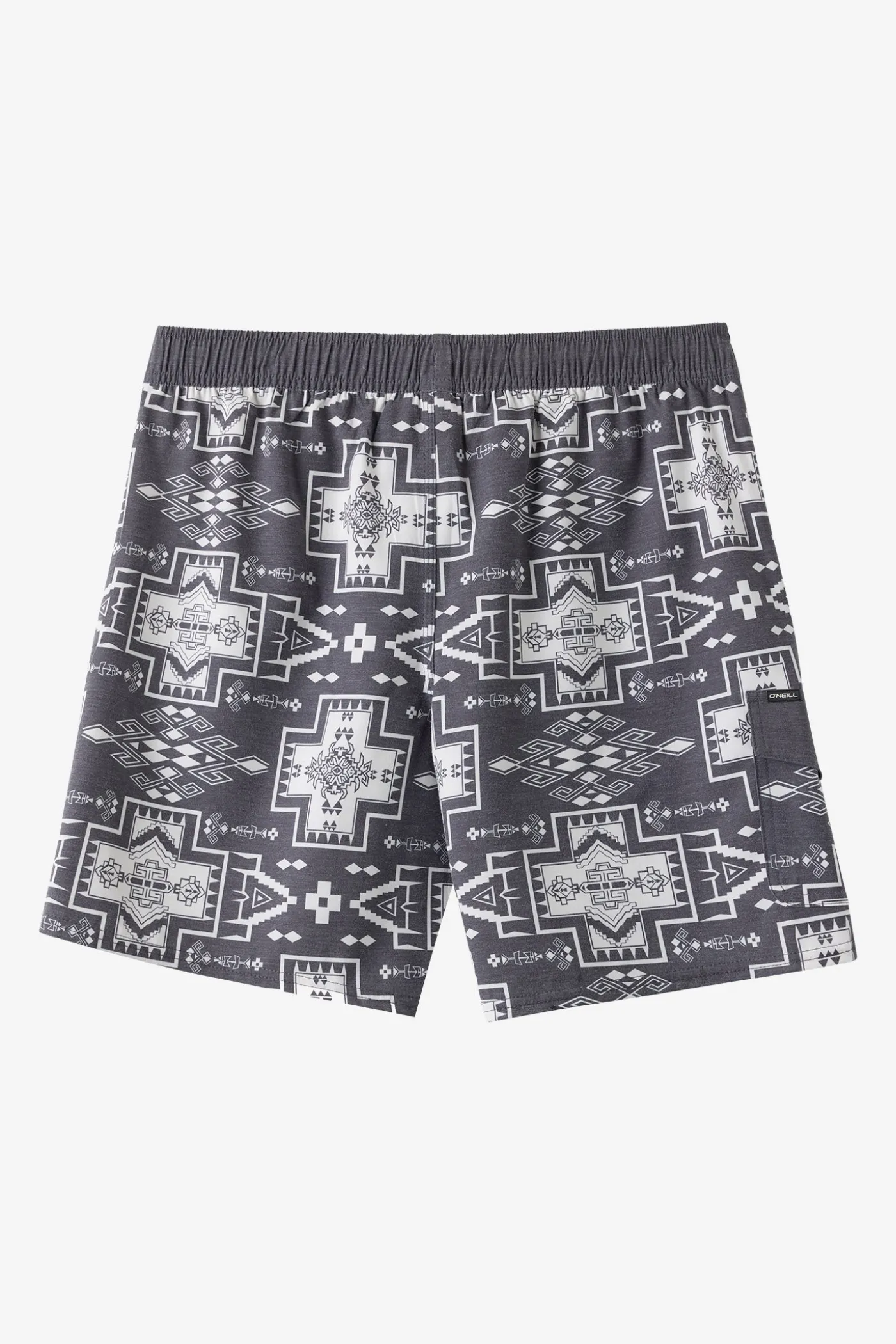Hermosa Retro 17" Elastic Waist Trunk Swim Trunks