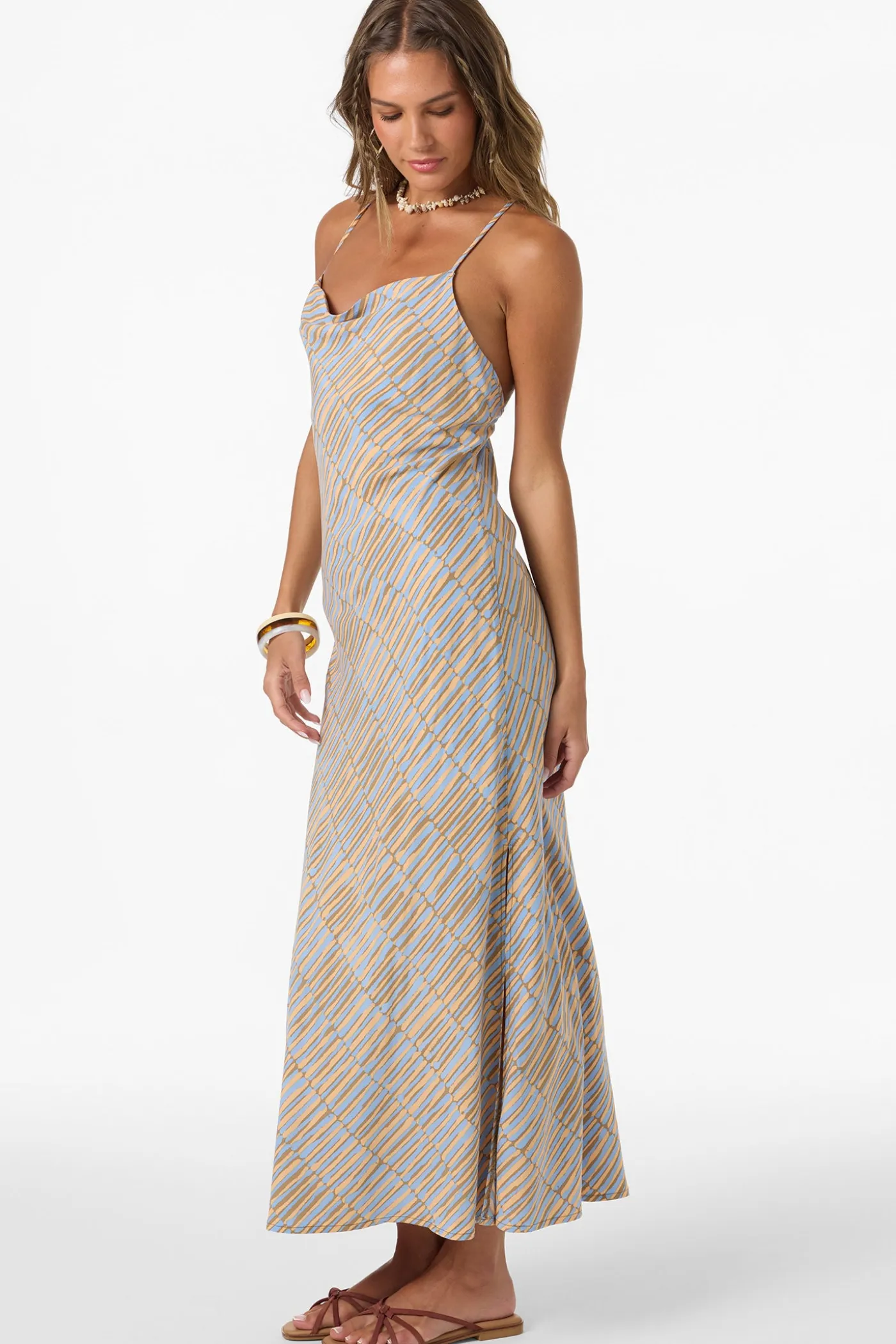 Holly Stripe Midi Dress
