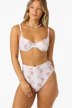 Ivy Floral Seashell Bra Top