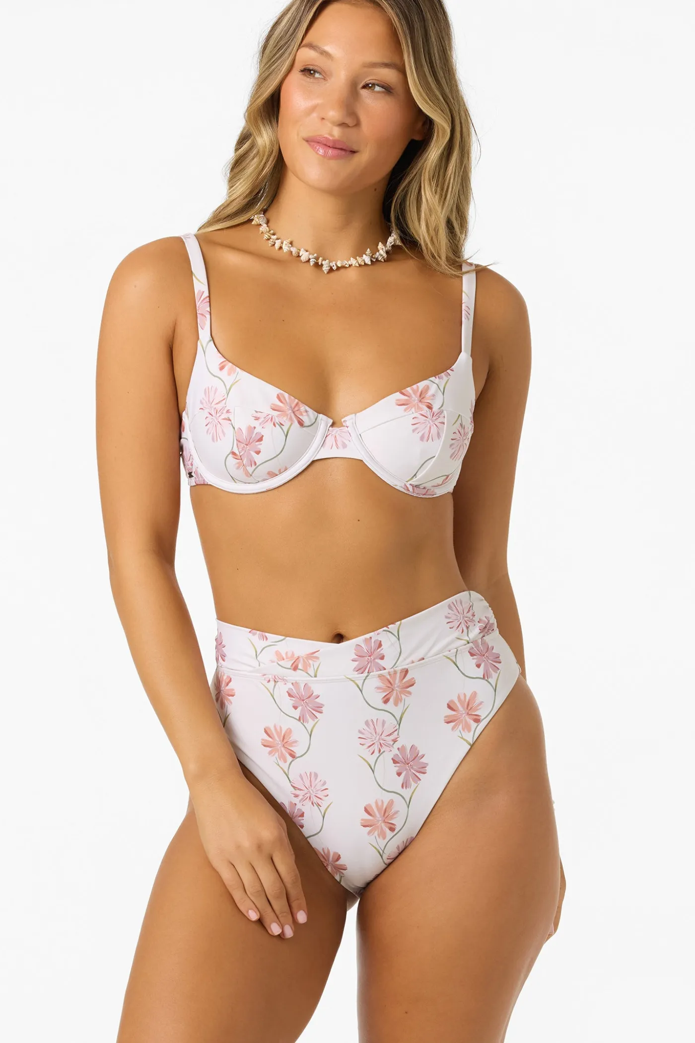 Ivy Floral Seashell Bra Top