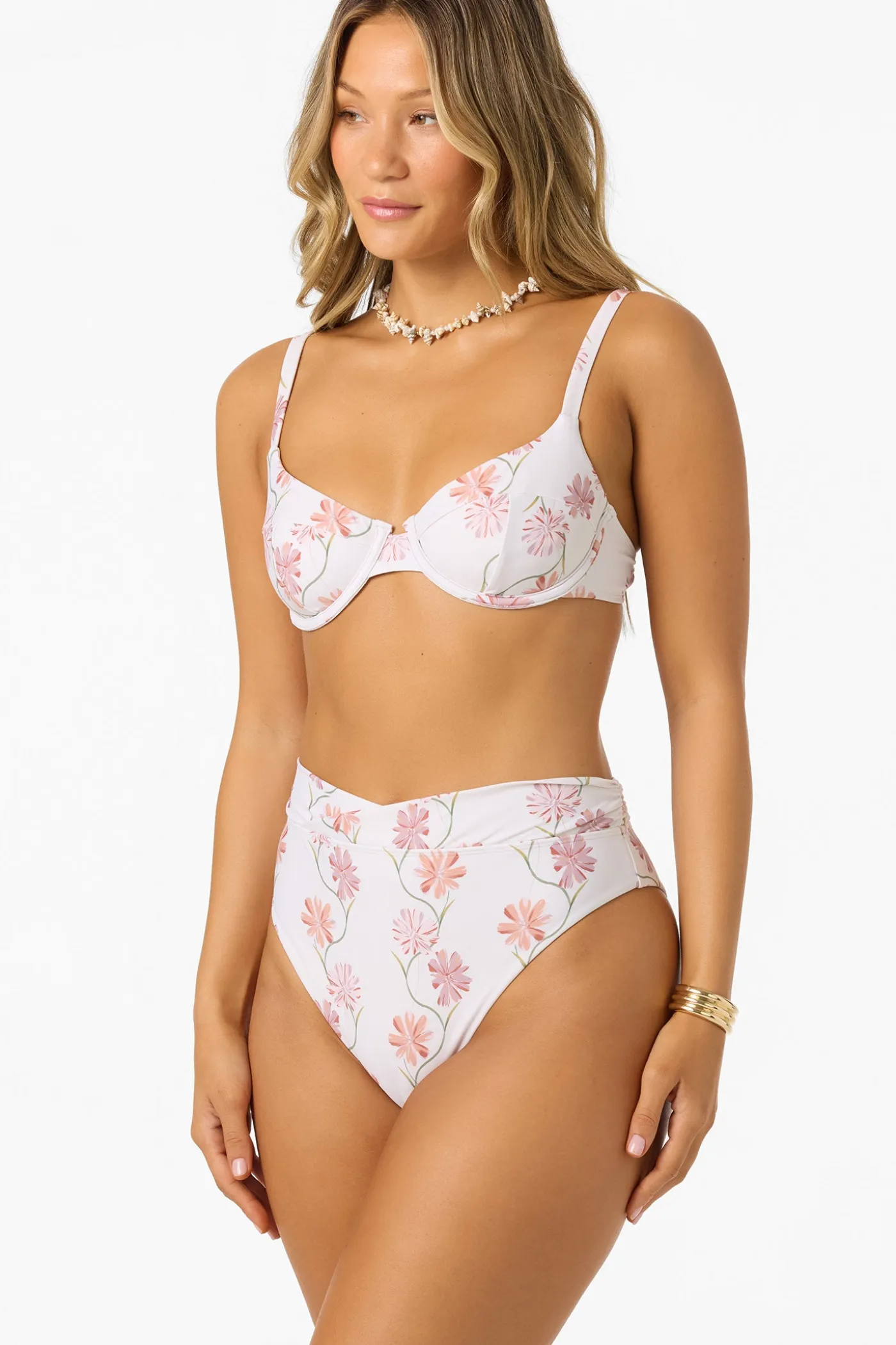 Ivy Floral Seashell Bra Top