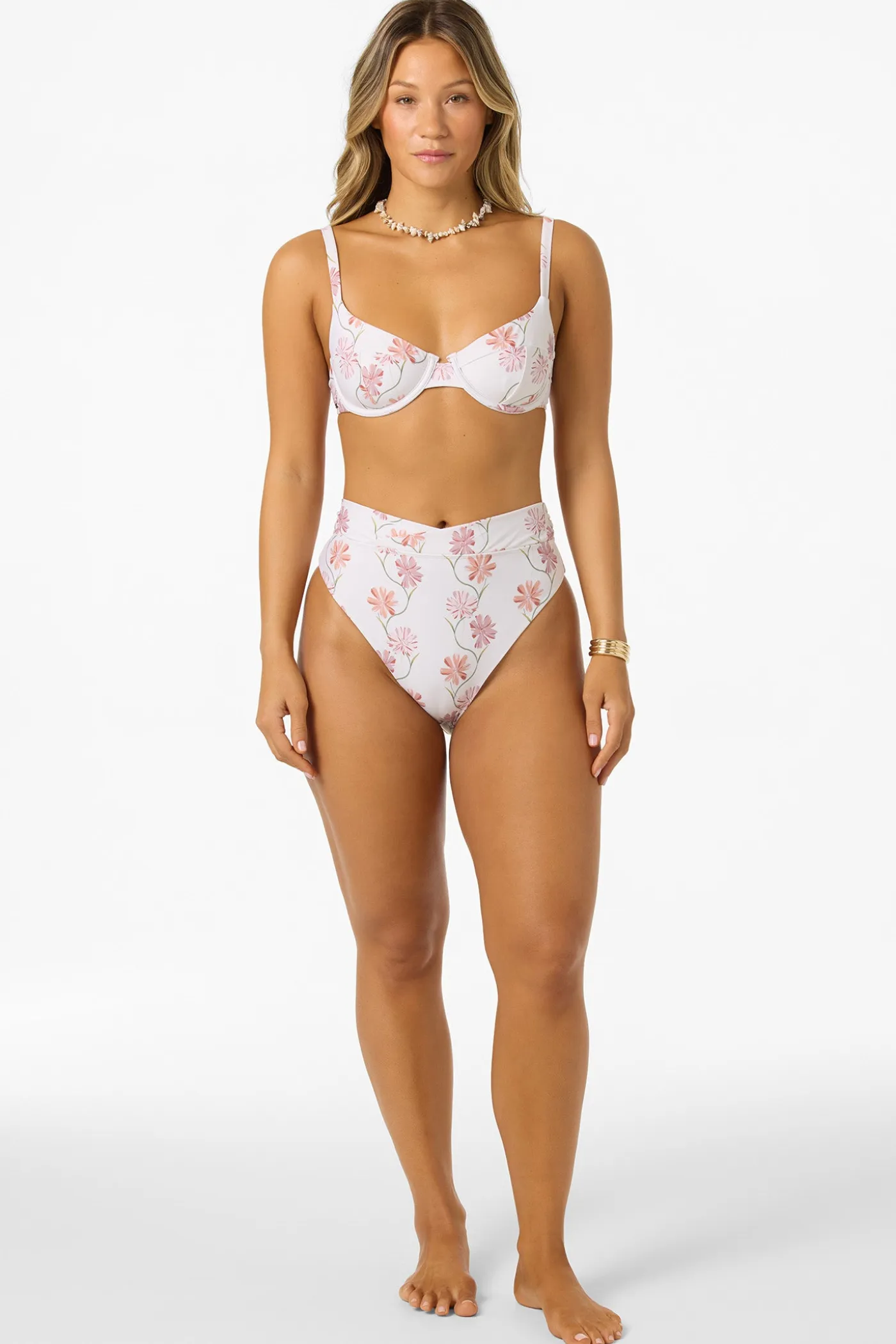 Ivy Floral Seashell Bra Top