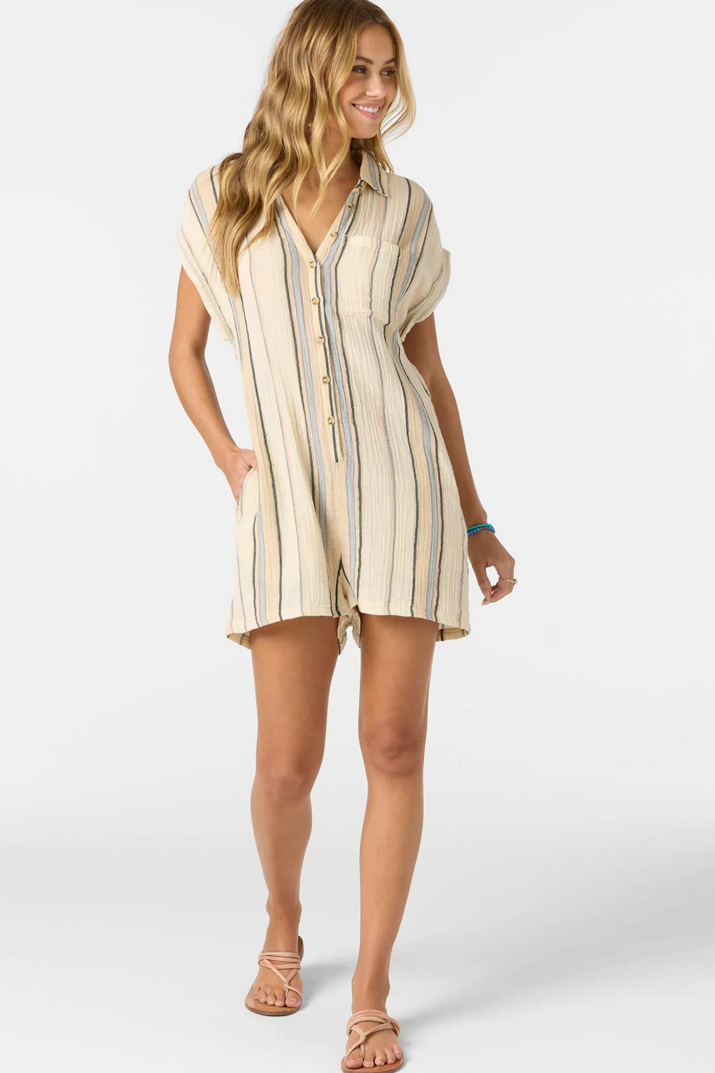 Kamilla Stripe Romper