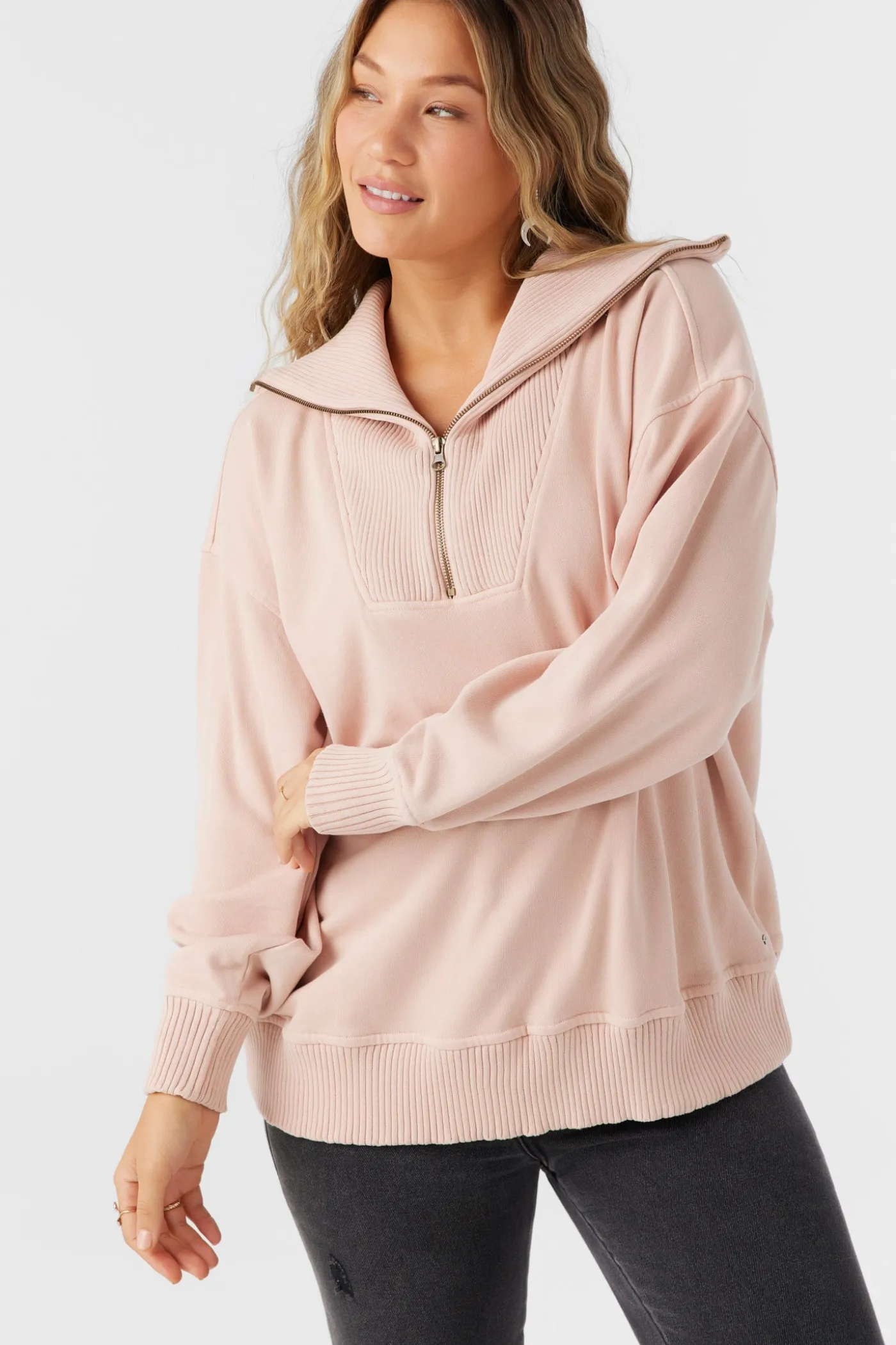 Karma French Terry Half Zip Pullover