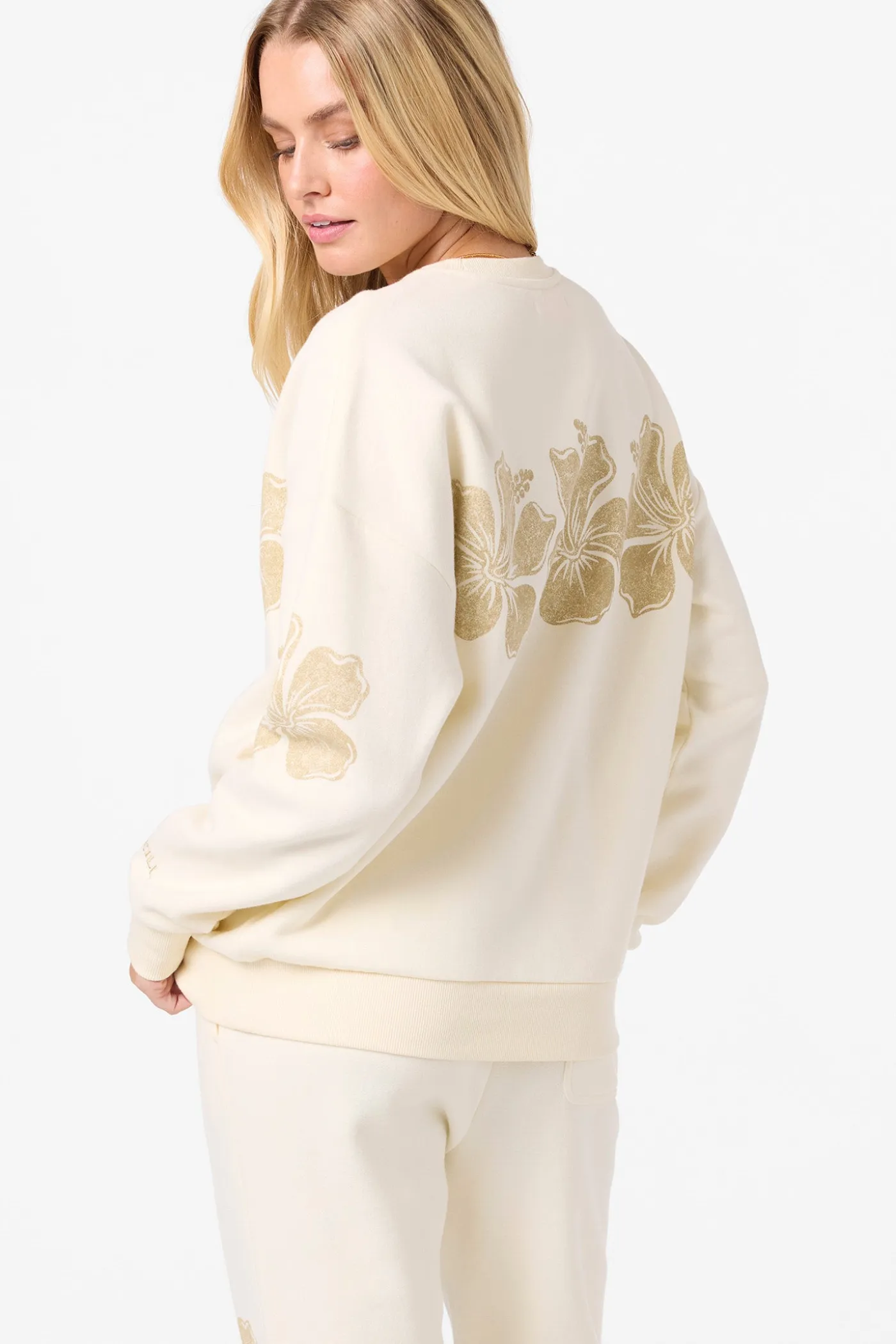 Lei Oversized Crew Neck Fleece