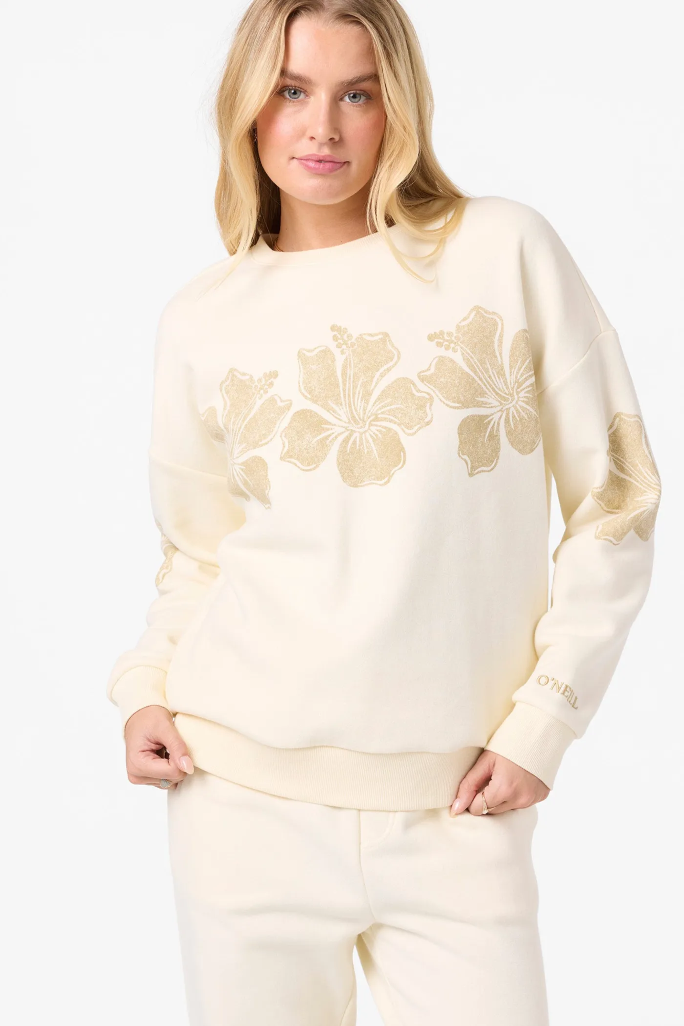 Lei Oversized Crew Neck Fleece