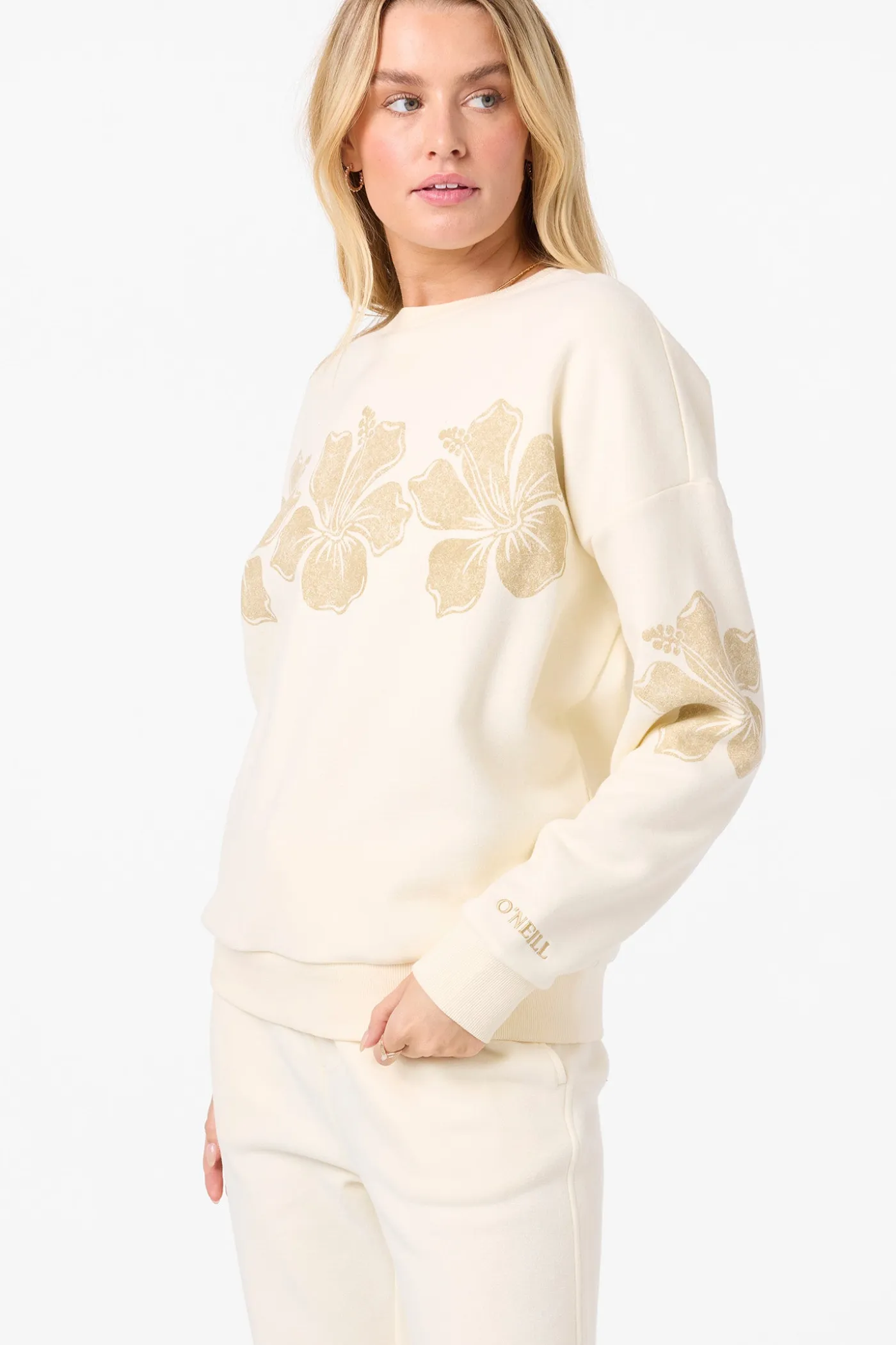 Lei Oversized Crew Neck Fleece