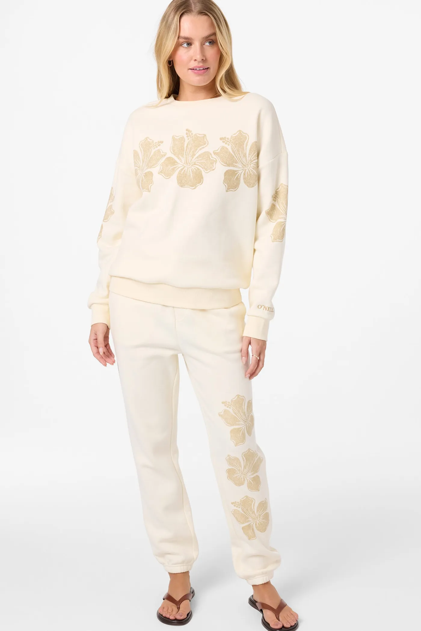 Lei Oversized Crew Neck Fleece