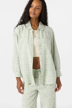 Leni Relaxed Geo Long Sleeve Top