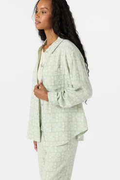 Leni Relaxed Geo Long Sleeve Top