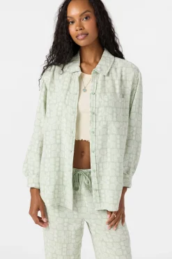 Leni Relaxed Geo Long Sleeve Top