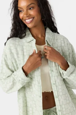 Leni Relaxed Geo Long Sleeve Top