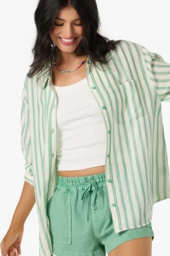 Leni Stripe Relaxed Long Sleeve Top