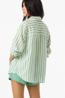 Leni Stripe Relaxed Long Sleeve Top