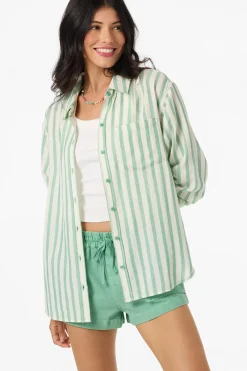 Leni Stripe Relaxed Long Sleeve Top