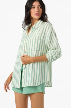 Leni Stripe Relaxed Long Sleeve Top