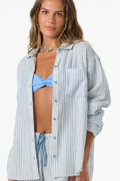 Leni Stripe Relaxed Long Sleeve Top