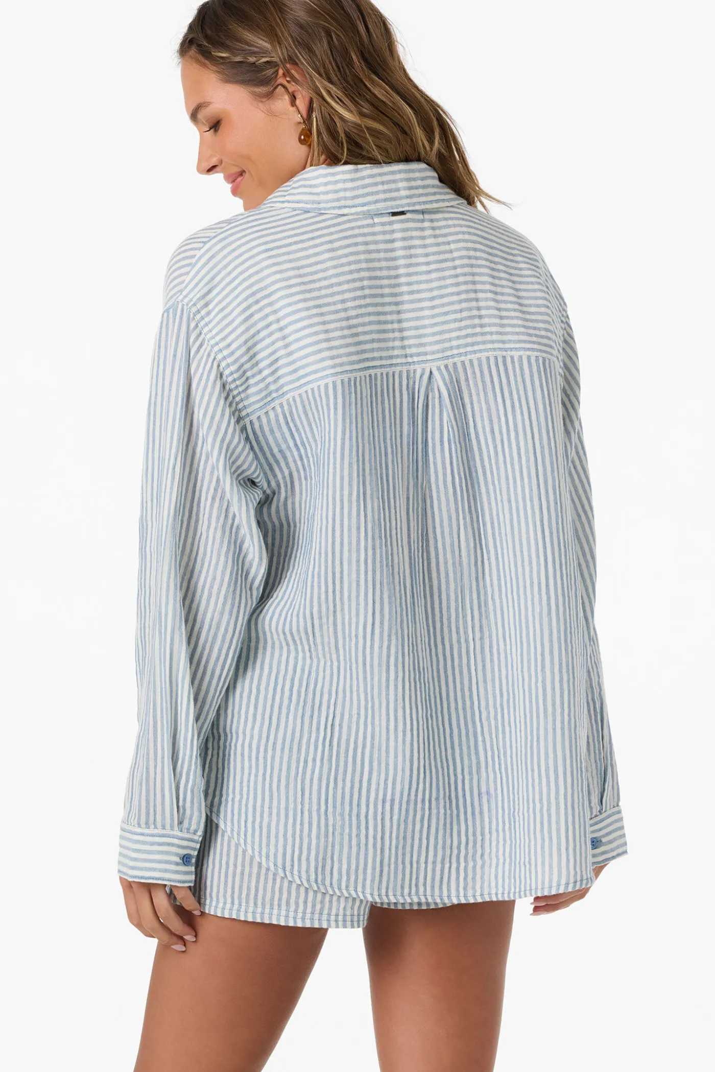 Leni Stripe Relaxed Long Sleeve Top