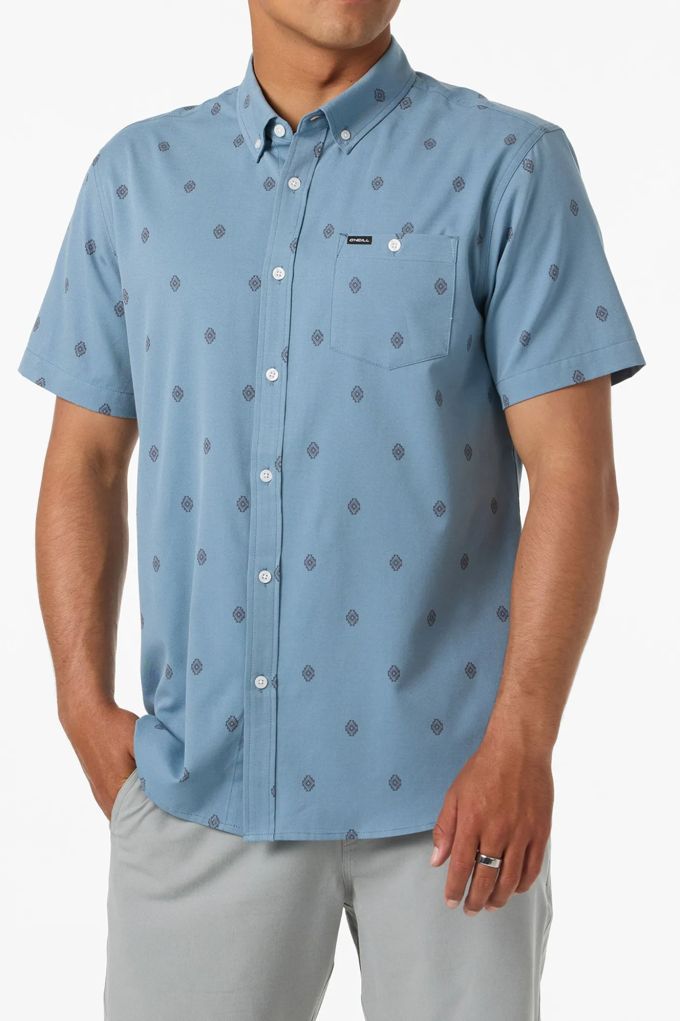 Light Check Geo Standard Fit Shirt