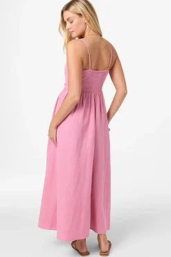 Linden Solid Dress Midi Dress