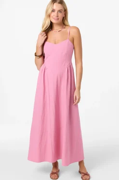 Linden Solid Dress Midi Dress