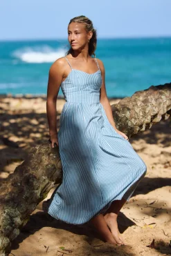 Linden Stripe Midi Dress