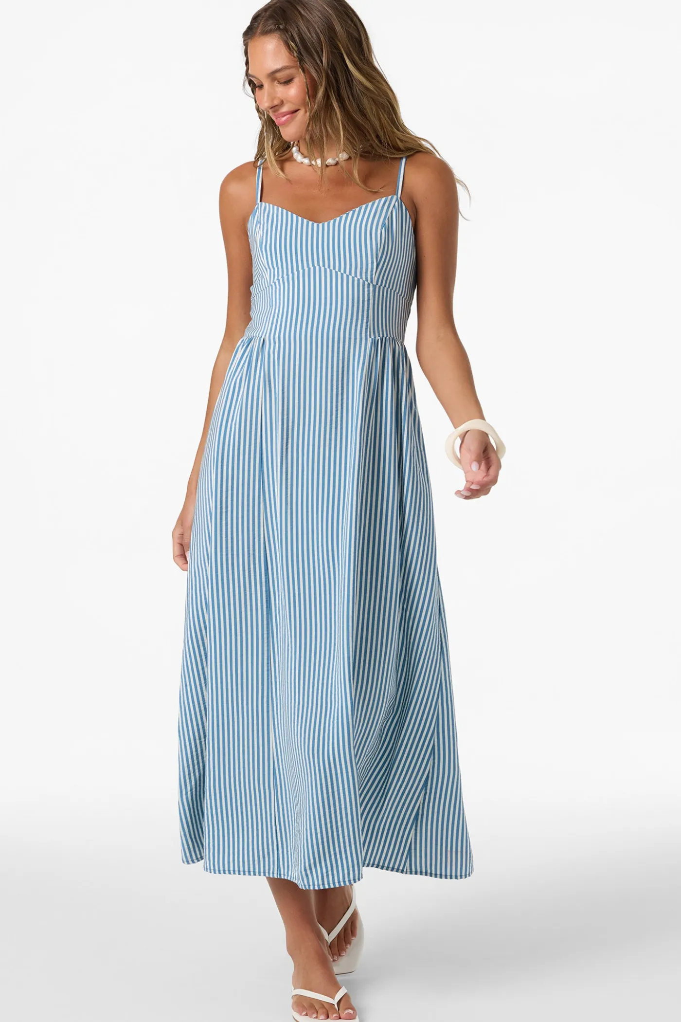 Linden Stripe Midi Dress