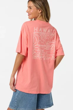 Linear Scape Oversized Tee