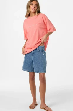 Linear Scape Oversized Tee