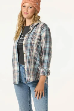 Logan Flannel Long Sleeve Top